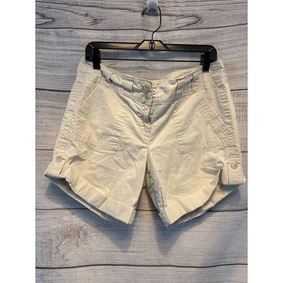 Ann Taylor Signature Khaki Shorts Size 10 - Picture 1 of 3